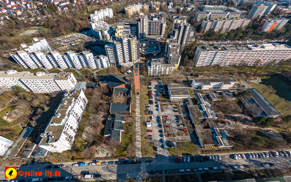 07.02.2023 - Luftbilder vom Marx-Zentrum und Umgebung in Neuperlache